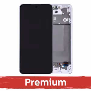 LCD Display Compatible With Samsung A566 A56 5G with Frame / Lightgray / OEM