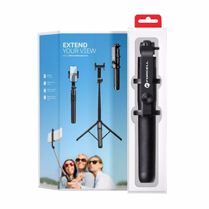 FORCELL F-GRIP S150XL selfie-tikku langattomalla kaukosäätimellä jalusta musta