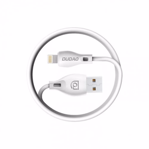 Dudao USB / Lightning -kaapeli 2.1A 2m valkoinen (L4L 2m white)