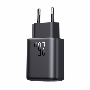 Joyroom JR-TCF23 verkkolaturi USB-C 25W SFC / PPS / PD - musta + USB-C / USB-C kaapeli 1m