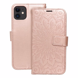 MEZZO Kirjasuojakuori iPhone 11:lle mandala ruusukulta