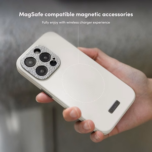 Moshi Napa MagSafe laadukas vegaaninahkainen suojakuori iPhone 15 Pro -laitteelle, Midnight Black -värinen