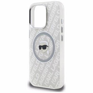 Karl Lagerfeld IML Karl Head Logo MagSafe suojakuori iPhone 16 Pro - harmaa