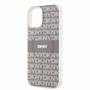 DKNY IML Mono ja Raita MagSafe Suojakuori iPhone 15 / 14 / 13:lle - beige