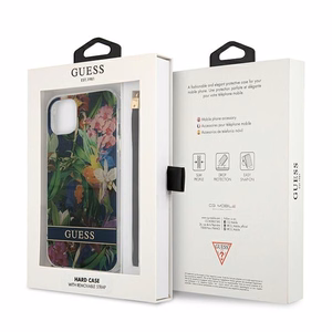 Guess GUHCP13SHFLSB iPhone 13 mini 5.4" sininen/sininen kovakotelo Kukkahihna Kukkahihna