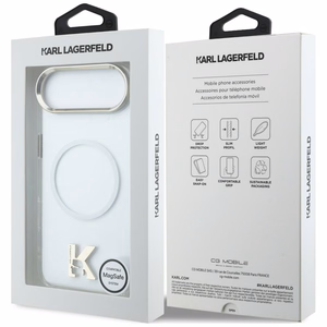 Karl Lagerfeld IML K Head Logo MagSafe Case for iPhone Air - Clear
