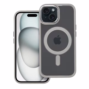 Suojakuori iPhone 15:lle Color Edge Mag Cover yhteensopiva MagSafe titaani-harmaa