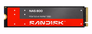 SanDisk NAS 800 SSD, 960 Gt, M.2, PCIe 5.0, NVMe, 3D TLC NAND