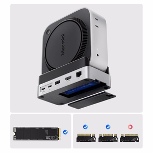 Orico MiniDock 10-in-1 Docking Station with SSD Hard Drive Bay - Silver