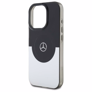 Mercedes Double Layer BiColor MagSafe Suojakuori iPhone 16 Pro:lle - hopeinen