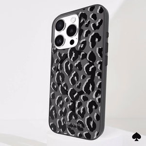 MagSafe-yhteensopiva Kate Spade New York Black City Leopard -suojakuori Apple iPhone 16 Prolle