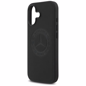Mercedes Nahkainen Vintage Logo MagSafe Suojakuori iPhone 17:lle - musta