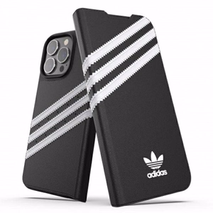 Adidas OR Booklet Case PU iPhone 13 Pro / iPhone 13 - musta ja valkoinen