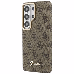 Guess case 4G Script MagSafe for Samsung Galaxy S26 Ultra brown