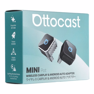 Ääniadapteri autoon OTTOCAST Mini Cube T3 (CarPlay Android auto) musta