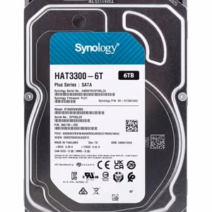HDD SYNOLOGY 6TB SATA 3.0 256 MB 5400 rpm 3,5 tuumaa HAT3300-6T