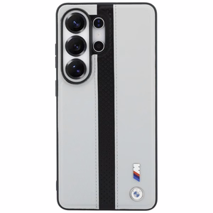 BMW Perforated Stripe Logo MagSafe Suojakuori Samsung Galaxy S26 Ultralle - harmaa