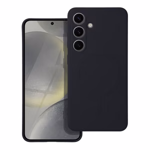Case for Samsung S24 Silicone Mag Cover compatible with MagSafe (camera protection) black