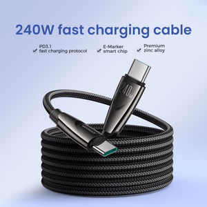 Joyroom Pioneer Series SA31-CC5 USB-C / USB-C 240W Kaapeli 1,2 m - musta