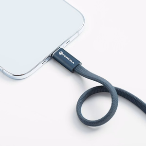 Kaapeli USB-C - USB-C Forcell F-Energy QC4.0 PD 3A 60 W Cafule Flat 1,2 m CCFN23 tummansininen