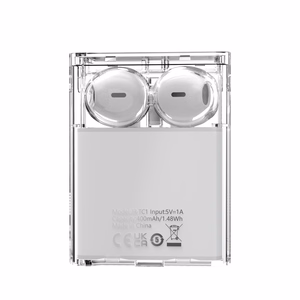 TWS Joyroom JR-TC1 IceLens Series wireless headphones with LED lights - white