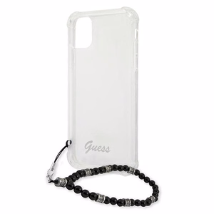 Guess GUHCP12MKPSBK iPhone 12/12 Pro 6.1" läpinäkyvä kovakotelo Musta Pearl