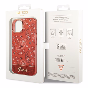 Guess GUHCP14SHGBNHR iPhone 14 6.1" punainen/punainen kovakotelo Bandana Paisley (Paisley)