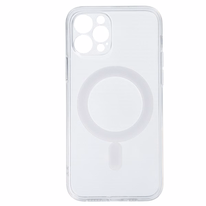 TEL PROTECT MagSilicone Suojakuori iPhone 12 Pro:lle läpinäkyvä