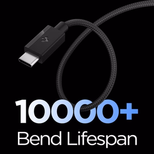 Spigen Essential EB6015CC USB-C-kaapeli, 60 W, 150 cm – musta