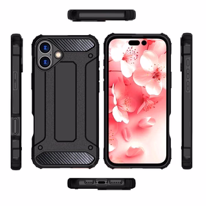 Hybrid Armor Suojakuori iPhone 16:lle - Musta