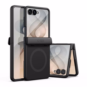 Tech-Protect Kevlar Aura -suojakuori laitteelle Samsung Galaxy Z Flip 8, MagSafe-yhteensopiva – musta