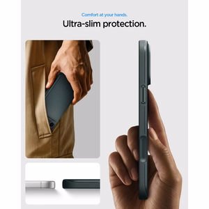 Spigen Thin Fit MagSafe -suojakuori iPhone 18 Pro Max / 17 Pro Max -malleille, vihreä