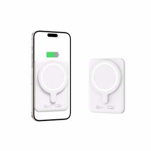 Tech-Protect LifeMag PB10 Powerbank MagSafe 5000mAh 15W USB-C-portilla - valkoinen + USB-C-kaapeli
