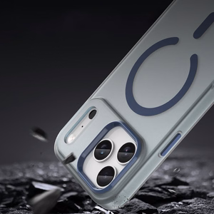 Magneettinen Abrasive iPhone 17 Pro Max Suojakuori MagSafe-yhteensopiva - Matta Sininen