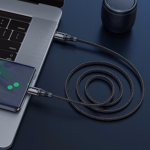 Hoco USB-C - USB-C -kaapeli PD 5A 100W 1 m X50 musta