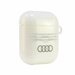 Audi IML Geometric Pattern Case for AirPods 1 / 2 - White