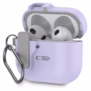 Tech-Protect Slim Hook Suojakuori AirPods 4 -kuulokkeille - violetti