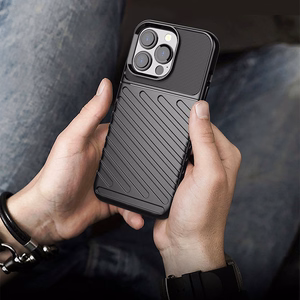 Thunder Case Joustava Kova Rugged Cover TPU Kotelo iPhone 13 Pro vihreä