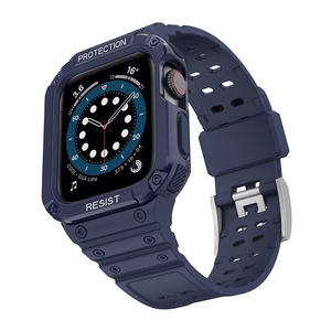 Suojaa hihnan hihna Apple Watch 42/44/45mm panssaroitu asia hihna - sininen