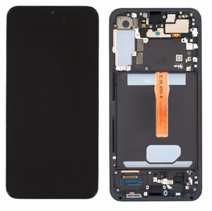 LCD-näyttö Samsung S906 S22 Plus kosketusnäytöllä ja kehyksellä musta alkuperäinen (service pack)