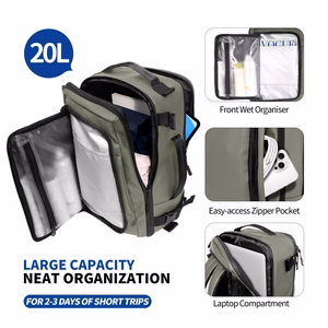 Tech-Protect Defender S50 Backpack for Ryanair & Wizzar, 20L Laptop - Olive