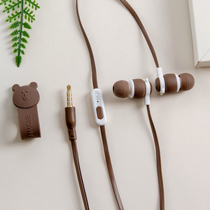 CASNI CS-179 Nappikuulokkeet mikrofonilla - beige