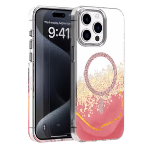 Epoxy Mag suojakuori iPhone 15 Pro 6,1" vaaleanpunainen