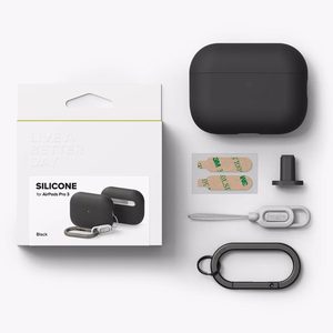 Ringke Silicone Case for AirPods Pro 3 - Black