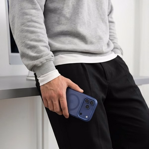 Tech-Protect MagZero MagSafe suojakuori mallille iPhone 17 Pro Max / 18 Pro Max – matta tummansininen