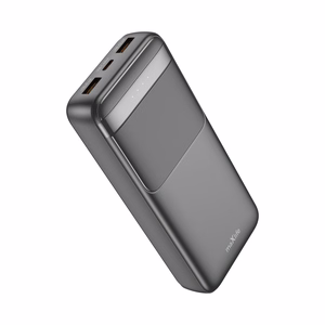 Musta Maxlife MXPB-09 -varavirtalähde, QC, PD, 65 W, 20 000 mAh