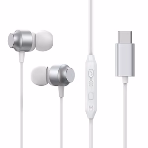 Joyroom JR-EC06 USB-C in-ear kuulokkeet - Hopeinen