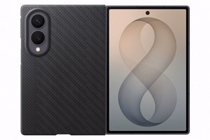 Samsung Carbon Magnet Case for Samsung Galaxy Z Fold 8 compatible with MagSafe + 2 anti-reflective films - black