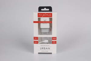 Seinälaturi Maxximus Urban 2.1A Type-C 2xUSB