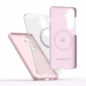Tech-Protect Silicone MagSafe suojakuori Samsung Galaxy S26:lle vaaleanpunainen